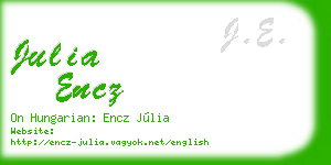julia encz business card