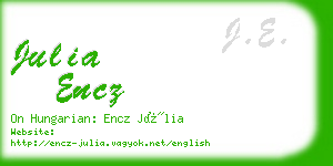 julia encz business card